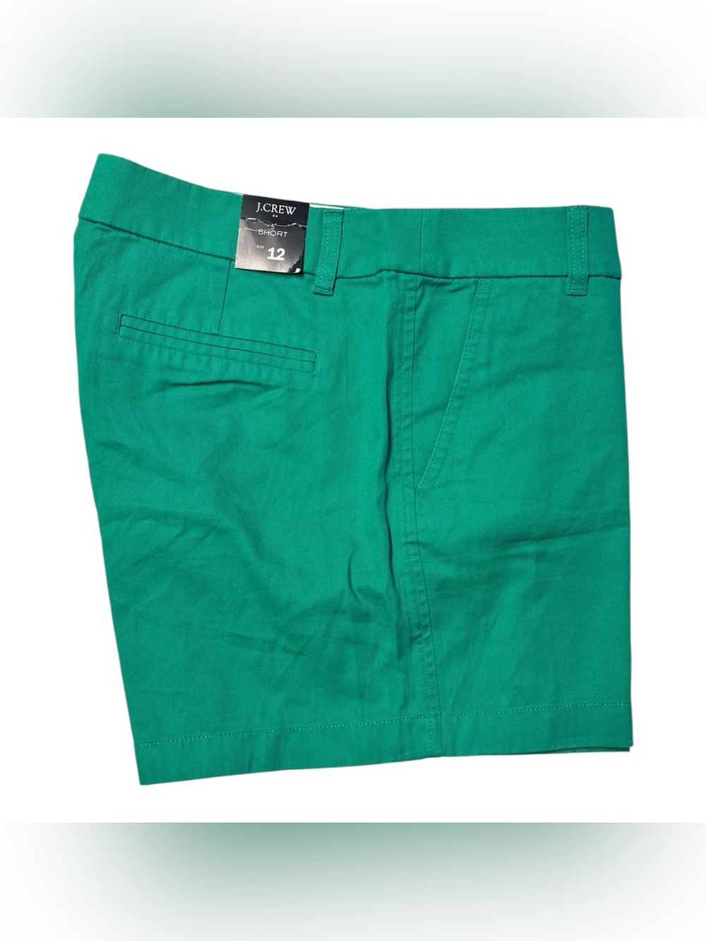 J. Crew woman’s Teal Flat Front Chino Shorts Sz/12 NWT.